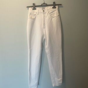 Versace Women's Straight Leg White Jeans